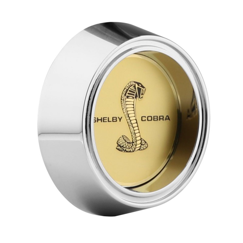 FORD MUSTANG 1964-1973 CENTRE DE ROUES AVEC INSERT COBRA SHELBY Shelby Cobra Hub Cap-Gold Insert SCOTT DRAKE LW-HC018