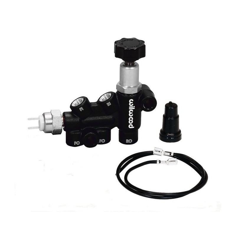 FORD MUSTANG 1964-1973 REPARTITEUR ET VANNE DE DOSAGE ET CONTACTEUR DE FREINS NOIR Proportioning valve/bk anod WILWOOD 260-11179