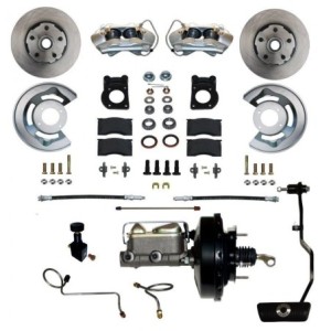 FORD MUSTANG 1967-1969 V8 KIT CONVERSION COMPLET DE TAMBOURS A KIT FREINS A DISQUES AVANT 4 PISTONS POUR BOITE AUTOMATIQUE + BOO