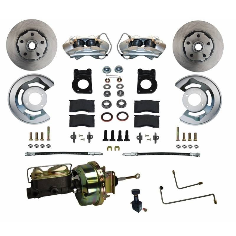 FORD MUSTANG 1964-1966 V8 KIT CONVERSION COMPLET DE TAMBOURS A KIT FREINS A DISQUES AVANT 4 PISTONS POUR BOITE AUTOMATIQUE + BOO