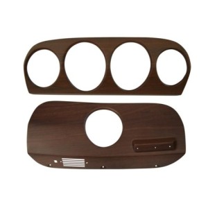 FORD MUSTANG 1969 FACADE DE COMPTEUR ET PASSAGER DELUXE STYLE BOIS Deluxe Walnut Dash Inserts SCOTT DRAKE C9ZZ-10838-WMIK