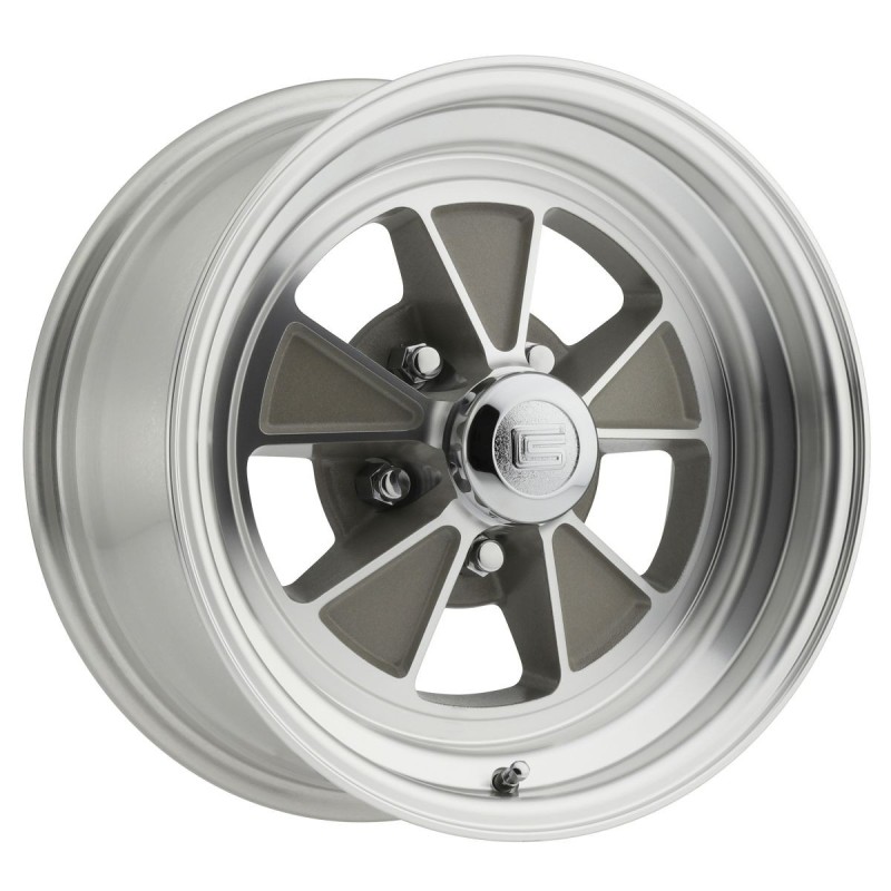 FORD MUSTANG 1964-1973 V8 JANTE 15 x 7 GT5 ALUMINIUM CLAIR Legendary GT5 Alloy Wheel 4.25 BS (entraxe 114.3 x 5 goujons) 15x7 Cl