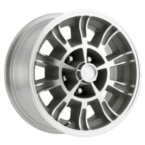 FORD MUSTANG 1964-1973 V8 JANTE LEGENDAIRE ALUMINIUM GT6 FINITION CLAIRE 15 x 7 Legendary GT6 Wheel 4.25 BS (entraxe 114.3 x 5 g