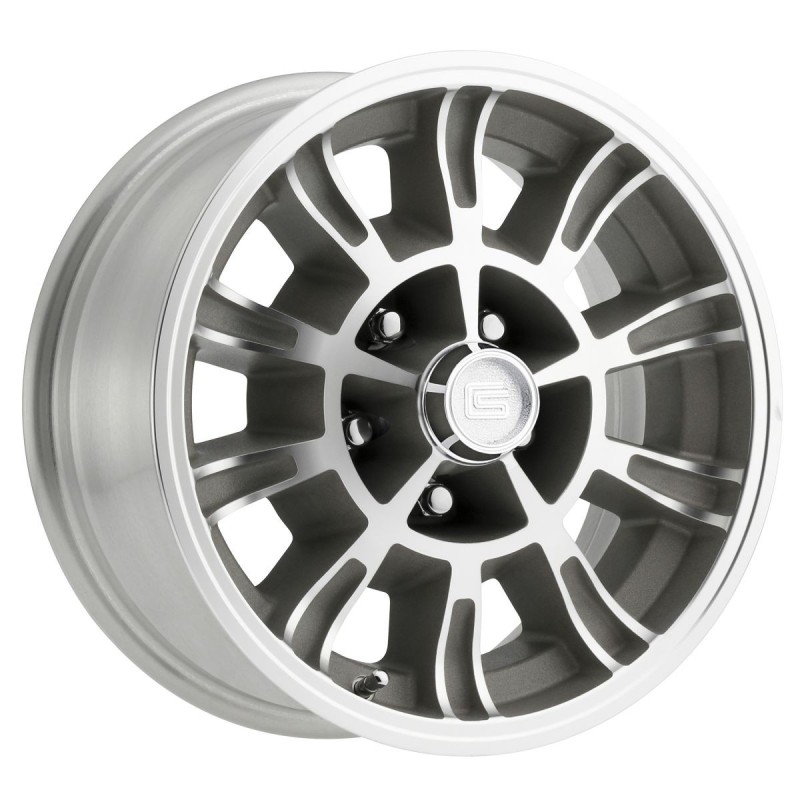 FORD MUSTANG 1964-1973 V8 JANTE LEGENDAIRE ALUMINIUM GT6 FINITION CLAIRE 15 x 7 Legendary GT6 Wheel 4.25 BS (entraxe 114.3 x 5 g