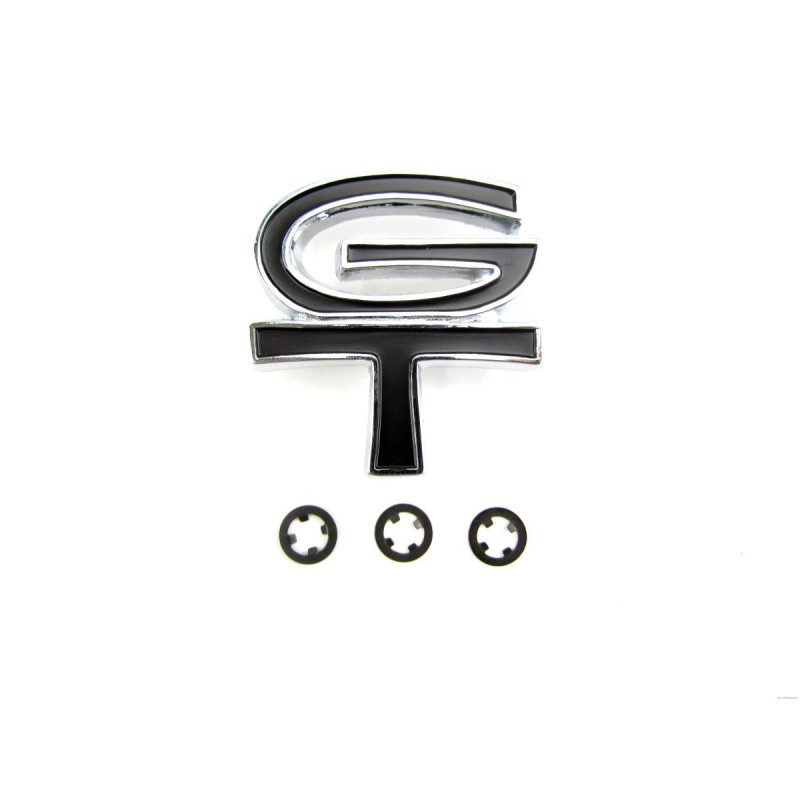 FORD MUSTANG 1967 EMBLEME DE BOUCHON DE RESERVOIR D ESSENCE GT NOIR gas cap emblem gt black ACP FM-EG012GB C7ZZ-9030-EM