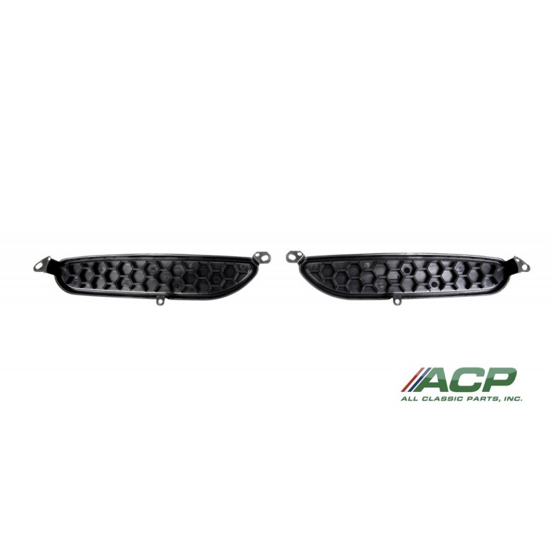 FORD MUSTANG 1971-1973 PAIRE DE GRILLE D ECOPES DE CAPOT hood air scoop grille