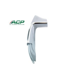 FORD MUSTANG 1967-1968 FASTBACK EXTENSION AILE ARRIERE GAUCHE AVEC SA BAGUETTE CHROME quarter panel extension includes molding f