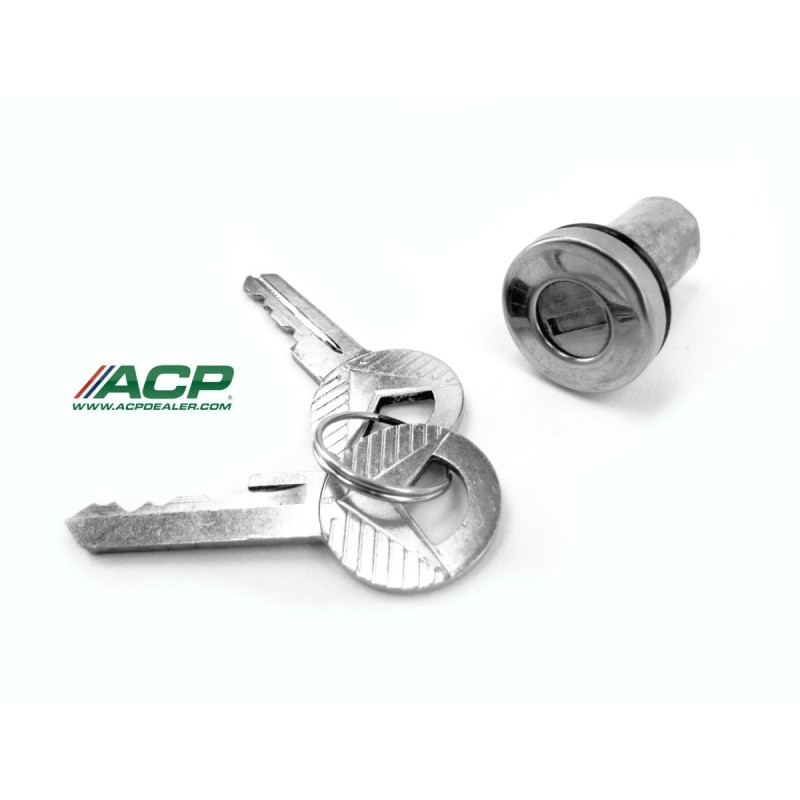 FORD MUSTANG 1964-1966 SERRURE CYLINDRE DE VERROUILLAGE DE COFFRE trunk lock cylinder with 2 keys ACP FM-BT001 C5OZ-6243505-B