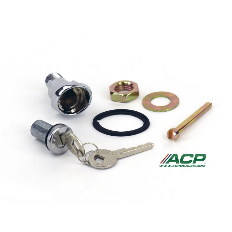 FORD MUSTANG 1964-1966 SERRURE CYLINDRE DE VERROUILLAGE DE COFFRE trunk lock cylinder & sleeve kit ACP FM-BT001K