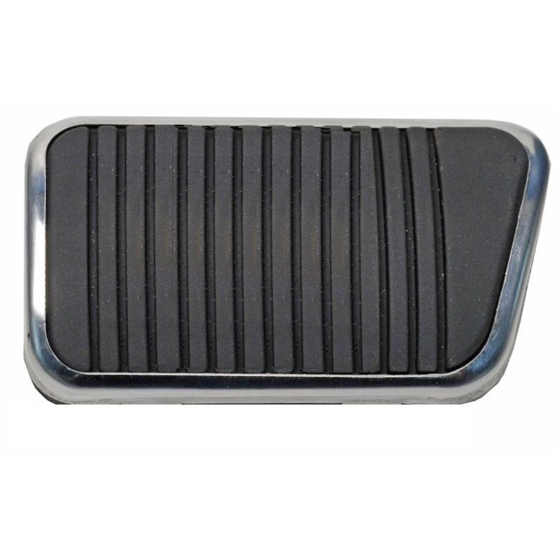 FORD MUSTANG 1965-1973 PAD CAOUTHOUC DESSUS DE PEDALE DE FREIN A TAMBOUR BOITE MANUELLE brake pedal pad w/ ss trim drum manual A