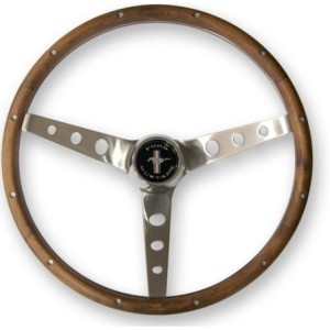 FORD MUSTANG 1965-1973 VOLANT BOIS 15 POUCES Grant Wood Steering Wheel 15 inch SCOTT DRAKE 966 (NECESSITE ADAPTATEUR)