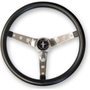 FORD MUSTANG 1965-1973 VOLANT NOIR 15 POUCES Grant Black Steering Wheel 15 pouces GRANT 968 (NECESSITE ADAPTATEUR)