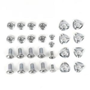 FORD MUSTANG 1964-1970 KIT COMPLET 28 PIECES VIS DE FIXATION PARE CHOC DELUXE Bumper bolt kit deluxe 28 piece kit deluxe ACP FM