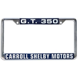 FORD MUSTANG 1964-1973 ENTOURAGE DE PLAQUE D IMMATRICULATION (vendu a l'unité) Carroll Shelby Motors GT 350 GT350 License Plate