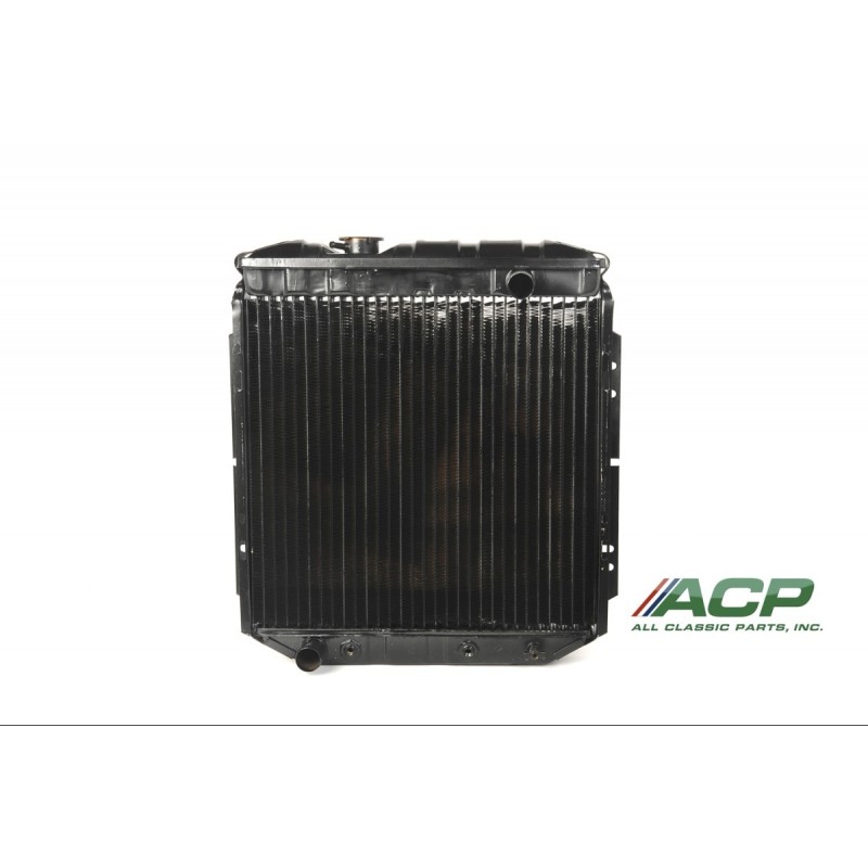 FORD MUSTANG 1965-1966 6 CYLINDRES 170 200 RADIATEUR CUIVRE 3 RANGEES TUBE LARGE SORTIE INFERIEUR GAUCHE radiator 6 cylinder lef