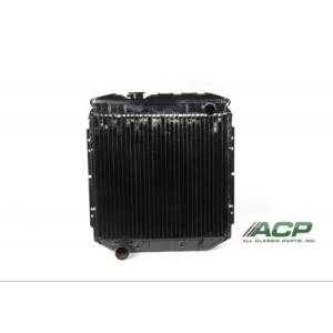 FORD MUSTANG 1965-1966 V8 CONVERSION 302 RADIATEUR CUIVRE PREMIUM SORTIE GAUCHE 3 RANGEES TUBE LARGE radiator left hand out copp