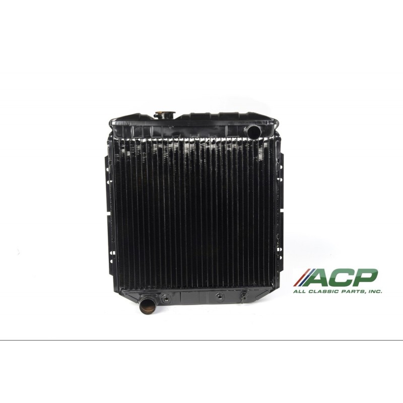 FORD MUSTANG 1965-1966 V8 CONVERSION 302 RADIATEUR CUIVRE PREMIUM SORTIE GAUCHE 3 RANGEES TUBE LARGE radiator left hand out copp