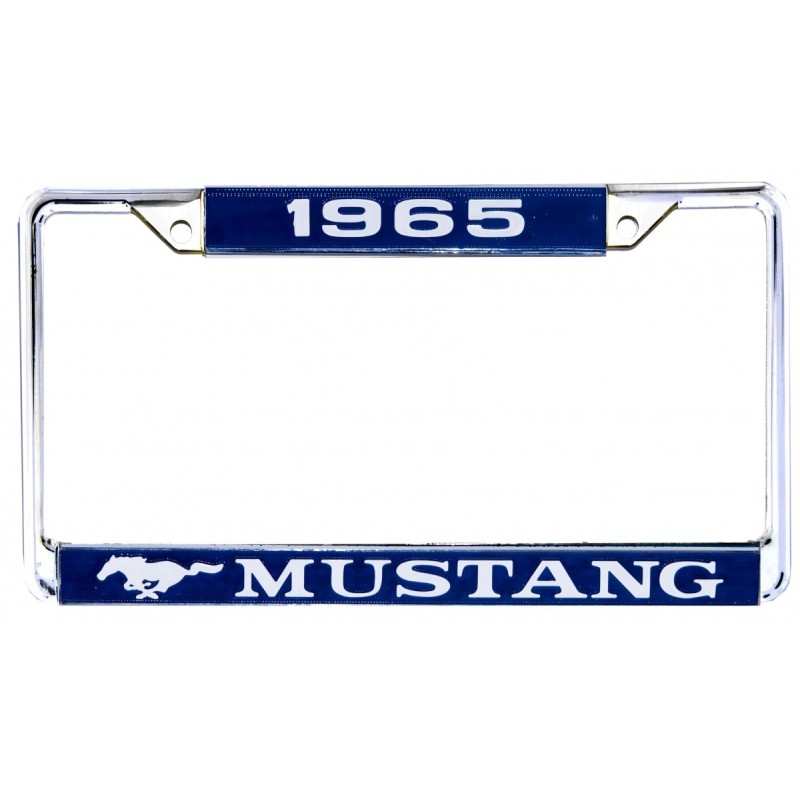 FORD MUSTANG 1965 ENTOURAGE DE PLAQUE D IMMATRICULATION (vendu a l'unité) date license plate frames year SCOTT DRAKE ACC-LPF-65