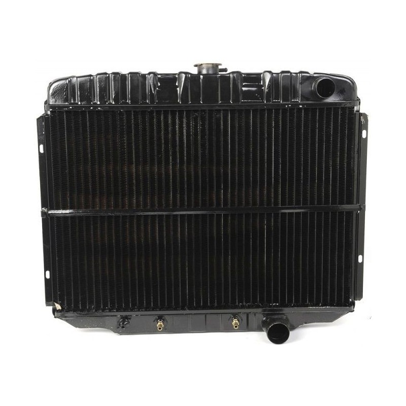 FORD MUSTANG 1968-1969 V8 289 302 351 RADIATEUR CUIVRE PREMIUM PEINT NOIR MAXCORE 24 POUCES (61 cm) 3 RANGEES radiator w/ac - co