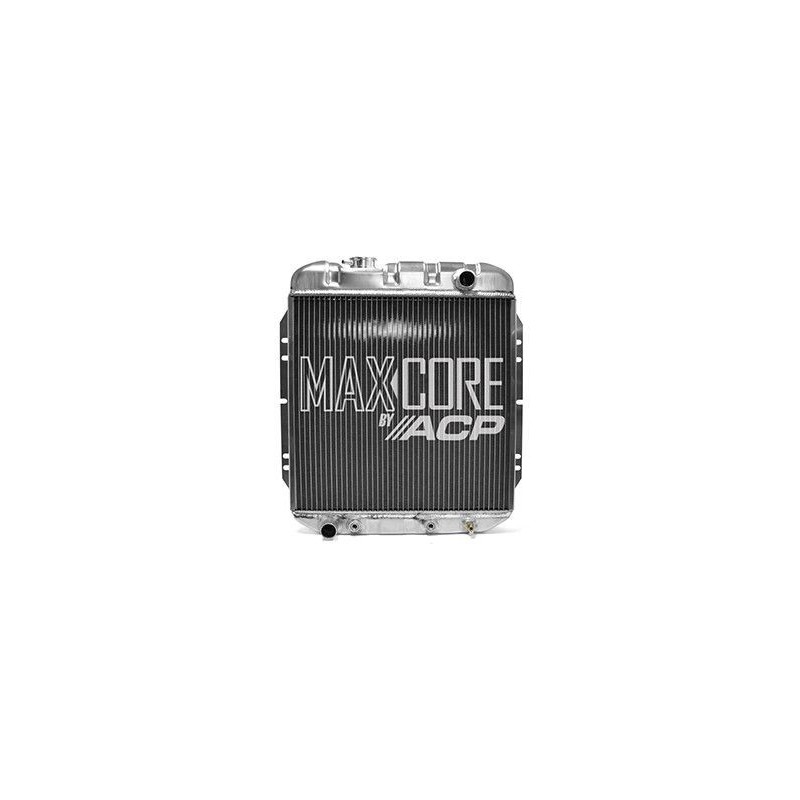 FORD MUSTANG 1965-1966 6 CYLINDRES 170 200 RADIATEUR MAXCORE 2 RANGEES SORTIE GAUCHE ALUMINIUM 2 RANGEES maxcore radiator 6 cyli
