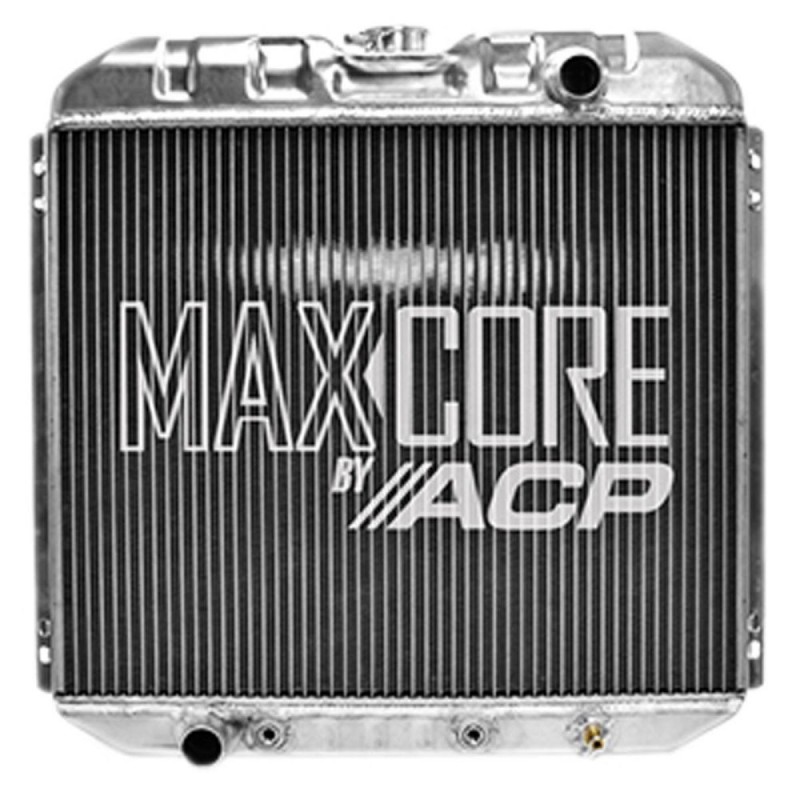 FORD MUSTANG 1967-1970 6 CYLINDRES 200 RADIATEUR MAXCORE 2 RANGEES SORTIE INFERIEUR GAUCHE (1969/1970 SANS CLIM) radiator 6 cyli