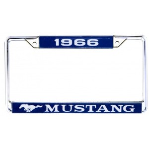 FORD MUSTANG 1966 year ENTOURAGE DE PLAQUE D IMMATRICULATION (vendu a l'unité) date license plate frames SCOTT DRAKE ACC-LPF-66