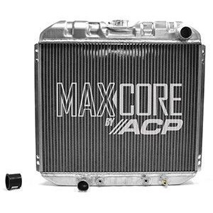 FORD MUSTANG 1969-1970 RADIATEUR MAXCORE 2 RANGEES radiator V8 302 351 et 6 CYLINDRES 250 w/o ac lh out - oe-style aluminum 2 ro