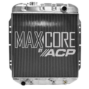 FORD MUSTANG 1965-1966 6 CYLINDRES 170 200 RADIATEUR MAXCORE 3 RANGEES SORTIE GAUCHE 3 RANGEES PLUS maxcore radiator 6 cylinder