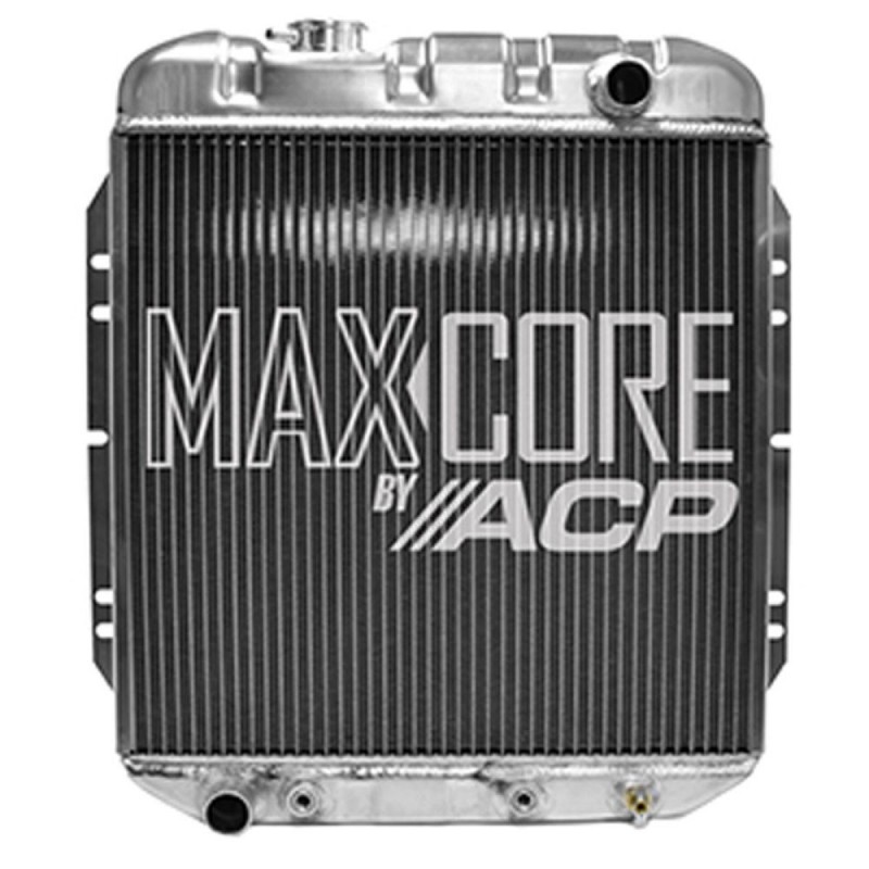 FORD MUSTANG 1965-1966 6 CYLINDRES 170 200 RADIATEUR MAXCORE 3 RANGEES SORTIE GAUCHE 3 RANGEES PLUS maxcore radiator 6 cylinder