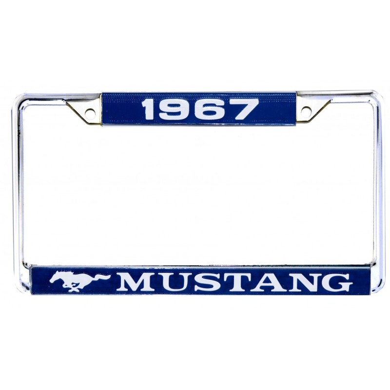 FORD MUSTANG 1967 year ENTOURAGE DE PLAQUE D IMMATRICULATION (vendu a l'unité) date license plate frames SCOTT DRAKE ACC-LPF-67