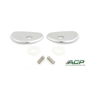 FORD MUSTANG 1965-1966 inside door handle escutcheo pair ACP FM-BD028B C4SZ-6322620/21-A ***