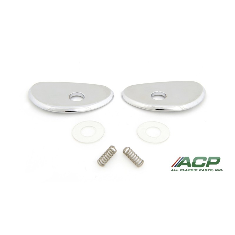FORD MUSTANG 1965-1966 inside door handle escutcheo pair ACP FM-BD028B C4SZ-6322620/21-A ***