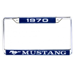FORD MUSTANG 1970 year ENTOURAGE DE PLAQUE D IMMATRICULATION (vendu a l'unité) date license plate frames SCOTT DRAKE ACC-LPF-70