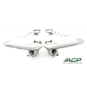 FORD MUSTANG 1967-1968 PAIRE DE POIGNEES DE PORTE EXTERIEUR outside door handle assembly pair ACP FM-BD022 C7ZZ-6222404/5A C7ZZ