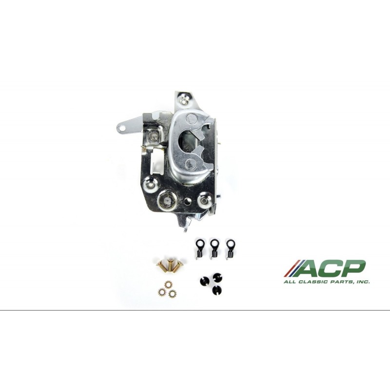 FORD MUSTANG 1967-1968 MECANISME SERRURE GACHE DE PORTE GAUCHE door latch assembly with oe-style clips left ACP FM-BD015A C6OZ-6