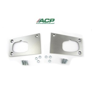 FORD MUSTANG 1964-1966 PAIRE DE TOLE DE REPARATION DE SERRURE DE PORTE door latch area repair kit used when metal around screws