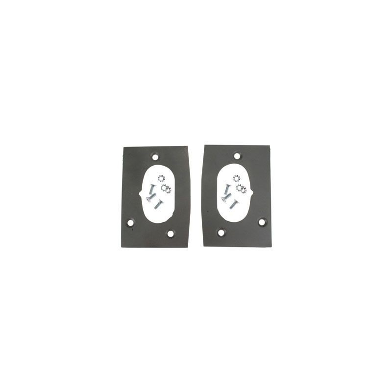 FORD MUSTANG 1967-1968 PAIRE DE TOLE DE REPARATION DE SERRURE DE PORTE door latch area repair kit (can be cut to fit 69-70) ACP