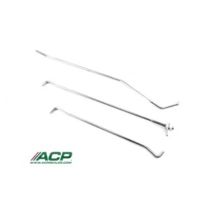 FORD MUSTANG 1967-1968 SET DE TIGES DE LOQUET DE PORTIERE GAUCHE Door lock rod set left hand ACP FM-BD046L C7ZZ-65213452LH