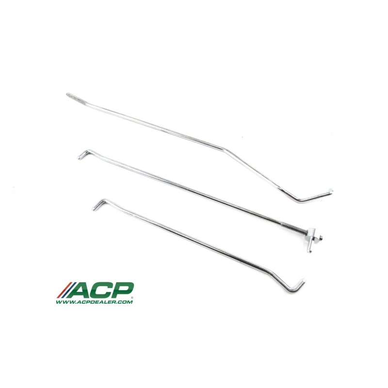 FORD MUSTANG 1967-1968 SET DE TIGES DE LOQUET DE PORTIERE GAUCHE Door lock rod set left hand ACP FM-BD046L C7ZZ-65213452LH