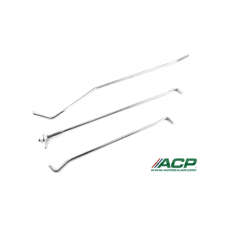 FORD MUSTANG 1967-1968 SET DE TIGES DE LOQUET DE PORTIERE DROIT Door lock rod set right hand ACP FM-BD046R C7ZZ-65213452RH