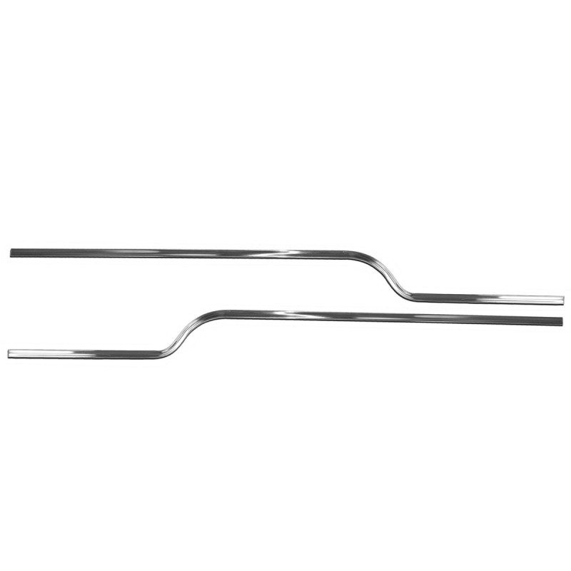 FORD MUSTANG 1969-1970 PAIRE DE GARNITURES INOX SUR PANNEAUX DE PORTES DELUXE Mach SS Door Trim panel molding left hand and righ