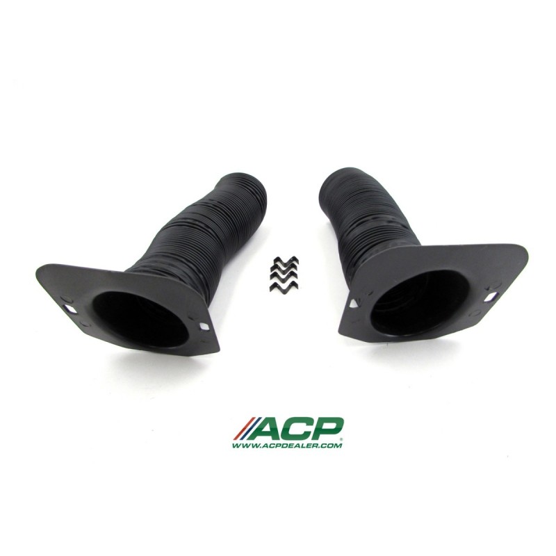 FORD MUSTANG 1965-1968 PAIRE DE CONDUIS VENTILATION AVEC CLIPS defroster duct kit with clips pair ACP FM-EA005B C5ZZ-18490A/BSA