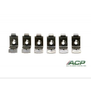 FORD MUSTANG 1969-1970 KIT CLIPS DE MAINTIENT D ACCOUDOIR arm rest clip set (6pcs) ACP FM-BA014A C6AZ-6224146B