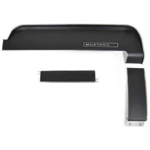 FORD MUSTANG 1967-1968 SET DE PANNEAUX DE TABLEAU DE BORD HAUT BAS CENTRE NOIR dash trim set (upper/center/lower) black ACP FM-B