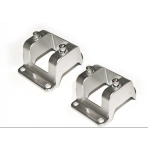 FORD MUSTANG 1965-1966 PAIRE DE SUPPORTS D AMORTISSEUR AVANT ALUMINIUM Billet Shock Tower Caps SCOTT DRAKE C5ZZ-18A017-BL