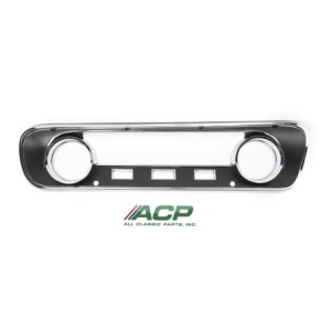 FORD MUSTANG 1965 FACADE TABLEAU DE BORD NOIR STANDARD instrument bezel black camera case finish standard ACP FM-BI001 C5ZZ-1083
