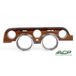FORD MUSTANG 1968 FACADE DE COMPTEUR ECONOMIE STYLE BOIS instrument bezel deluxe woodgrain (w/o running horse emblem) ACP FM-BI0