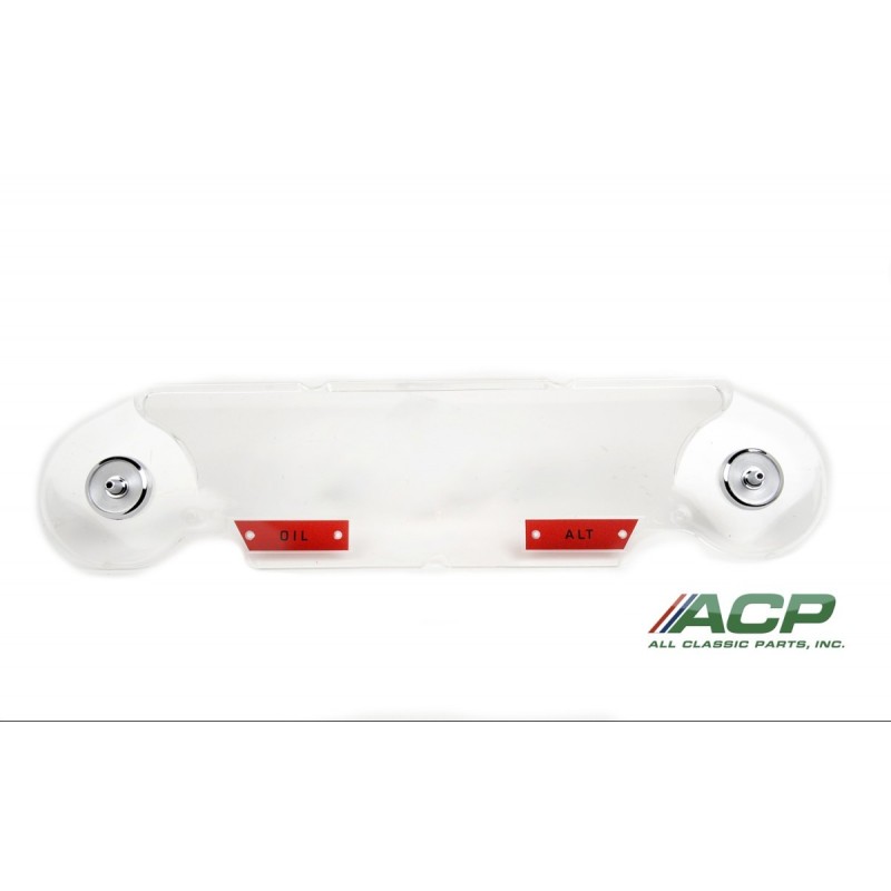 FORD MUSTANG 1965 ALTERNATEUR instrument bezel lens with alternator long speedometer ACP FM-BI001A C5ZZ-10887-A ***