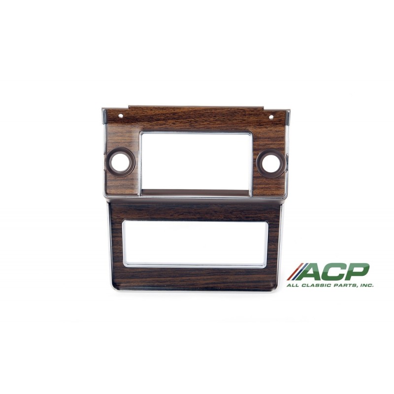 FORD MUSTANG 1969-1970 AUTOCOLLANT radio bezel w/ woodgrain decal ACP FM-BR004 C9ZZ-6504774F