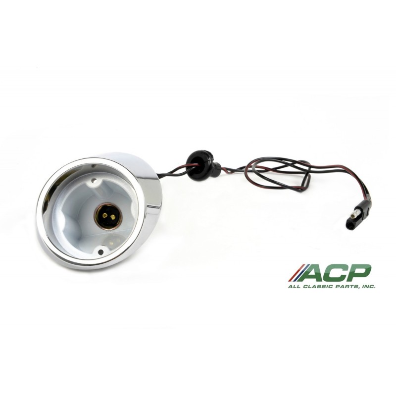 FORD MUSTANG 1967-1968 LOGEMENT DE FEU DE RECUL DROIT backup light housing right ACP FM-BB047 C7ZZ-15511-BR